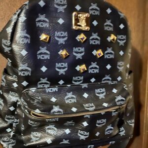 MCM Visetos Stark Studded Classic Backpack